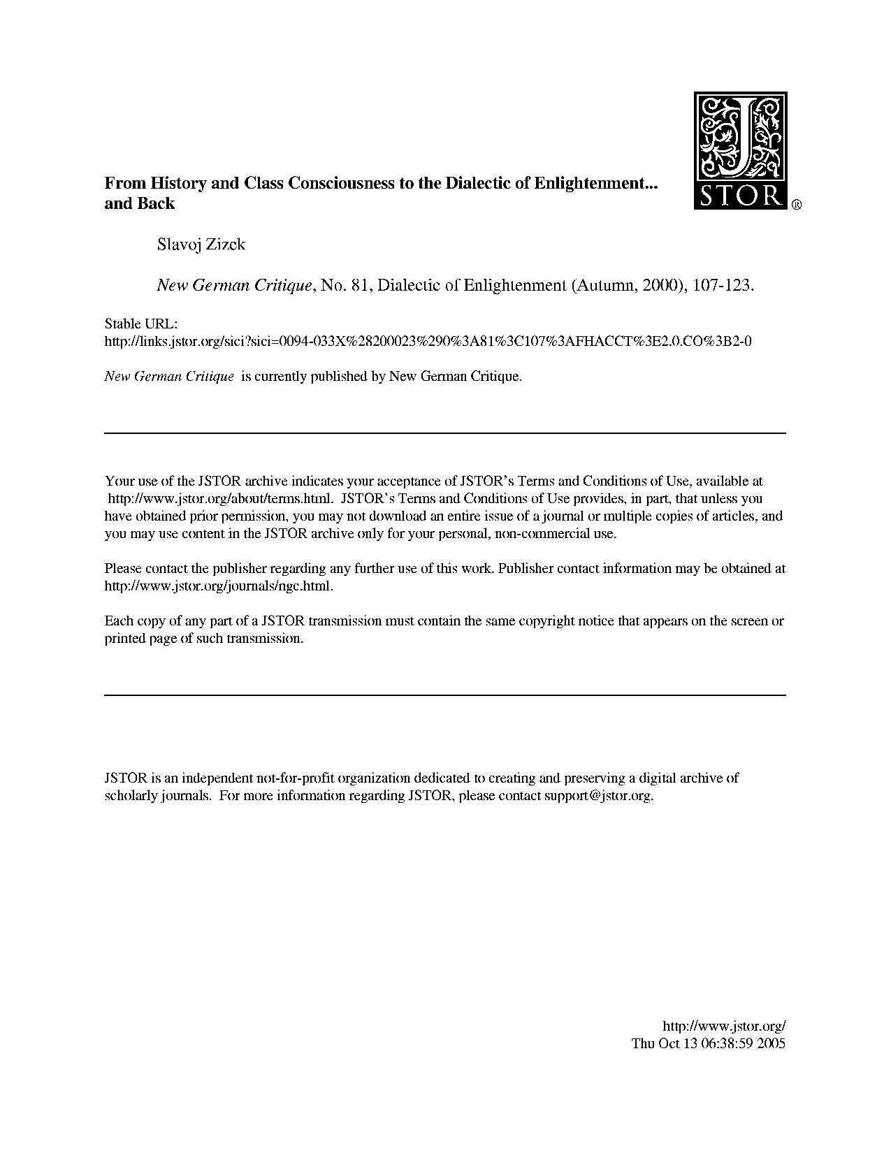 Zizek Slavoj From History And Class Consciousness To The -- Zizek, Slavoj -- 0 -- bae6754a58701069235533a328a817e6 -- Anna’s Archive